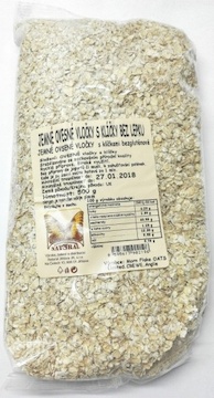 Natural Jihlava Ovesné vločky jemné bez lepku 500g 